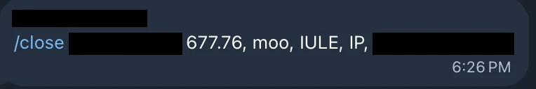 Redacted IUL sale posted in an agency sales chat