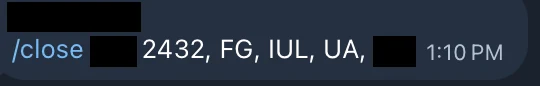 Redacted IUL sale posted in an agency sales chat